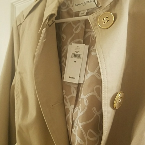 Banana Republic Trench Coat NWT - Picture 3 of 4
